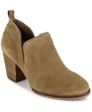 ZIGI SOHO Women's Sindy Western Booties Women's Shoes Color Stone Suede Size 8M