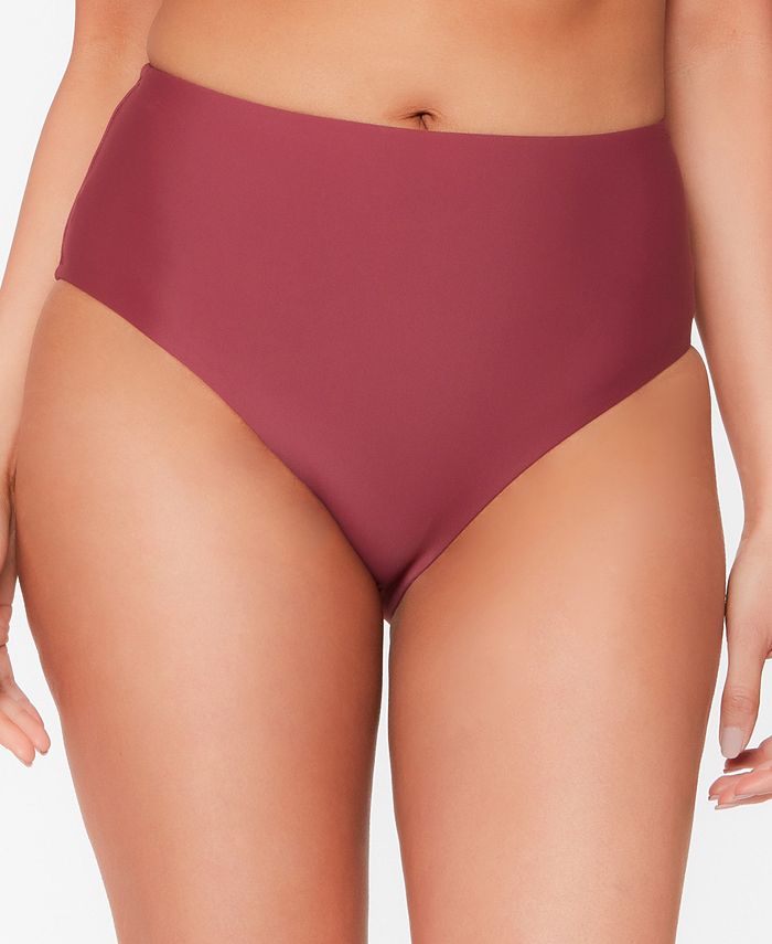 Bar III High-Rise Bikini Bottoms Color Red Velvet Size S