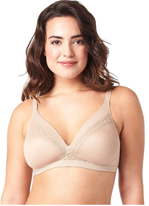 Olga Women's Plus-Size Cloud 9 Wire Free Triangle Bra Size 44D