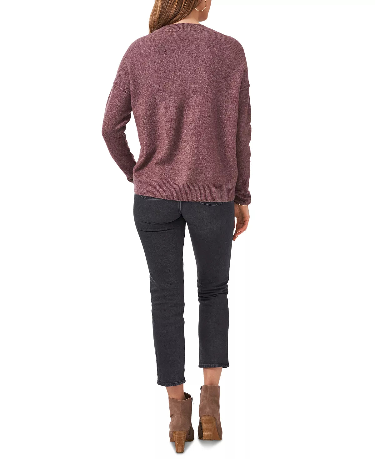 VINCE CAMUTO Women's Long Sleeve Extend Shoulder Sweater Color Cuddle Size XL