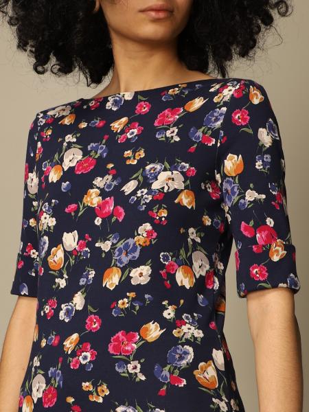 Lauren Ralph Lauren Plus Size Elbow Sleeve Top Color French Navy Size 1X