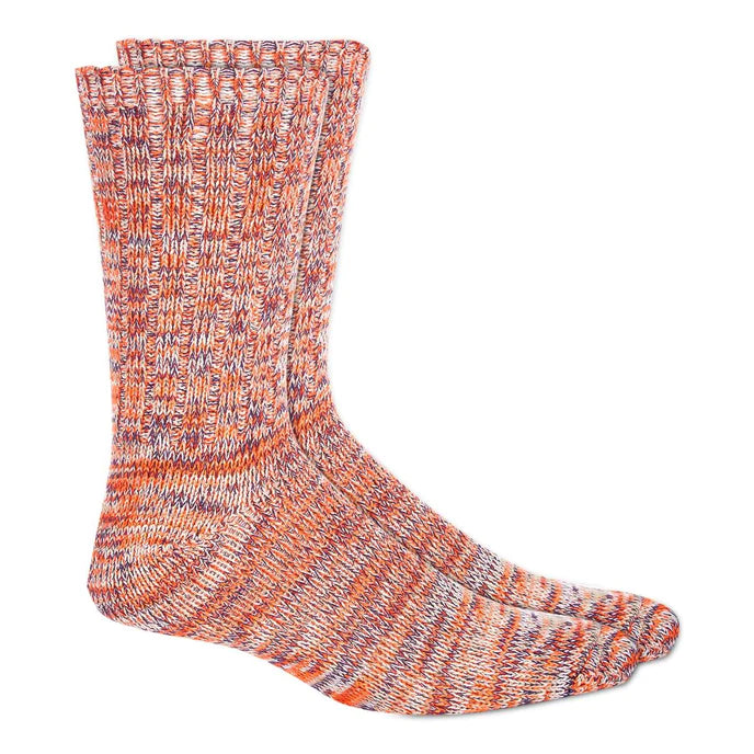 Sun + Stone Men's Marled Socks Color Orange ONE SIZE