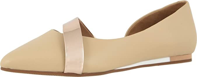 Sava Womens Lennox DOrsay Ballet Flat Color Taupe Combo Size 8M