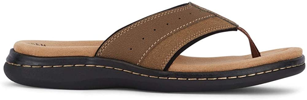 Dockers Men's Laguna Flip Flop Color Dark Tan Size 7M