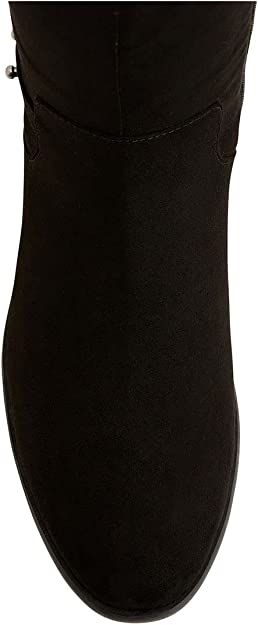 Style & Co. Womens Lessah Wide Calf Faux Suede Over-The-Knee Boots Color Black Microsuede Size 7.5M WC