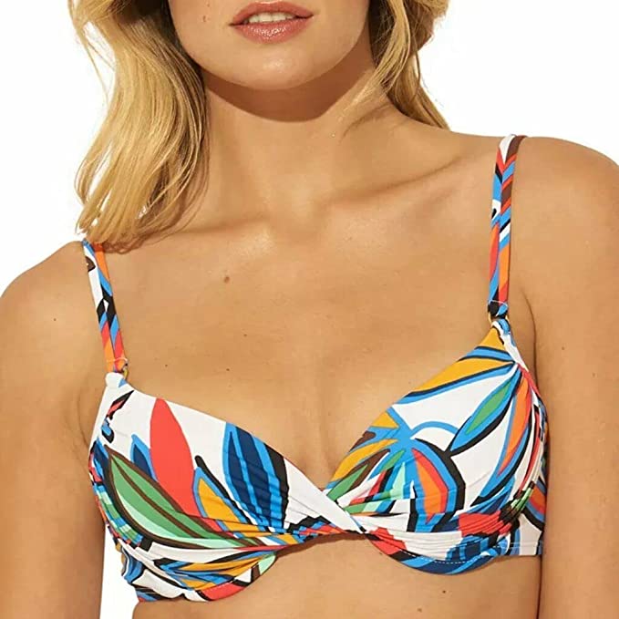 Bleu Rod Beattie Womens Swimwear Lush Life Underwire Top Multicolor Size 10