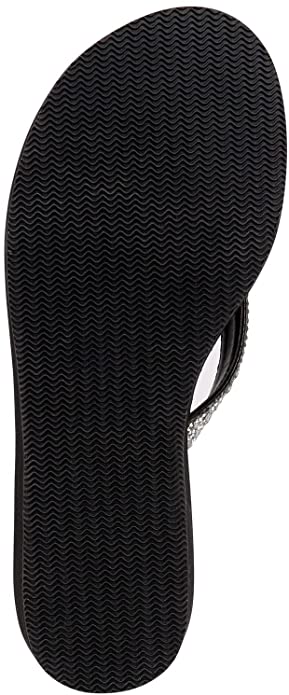 Thalia Sodi Women's Emira Embellished Wedge Sandals Color Black Bling Size 7M