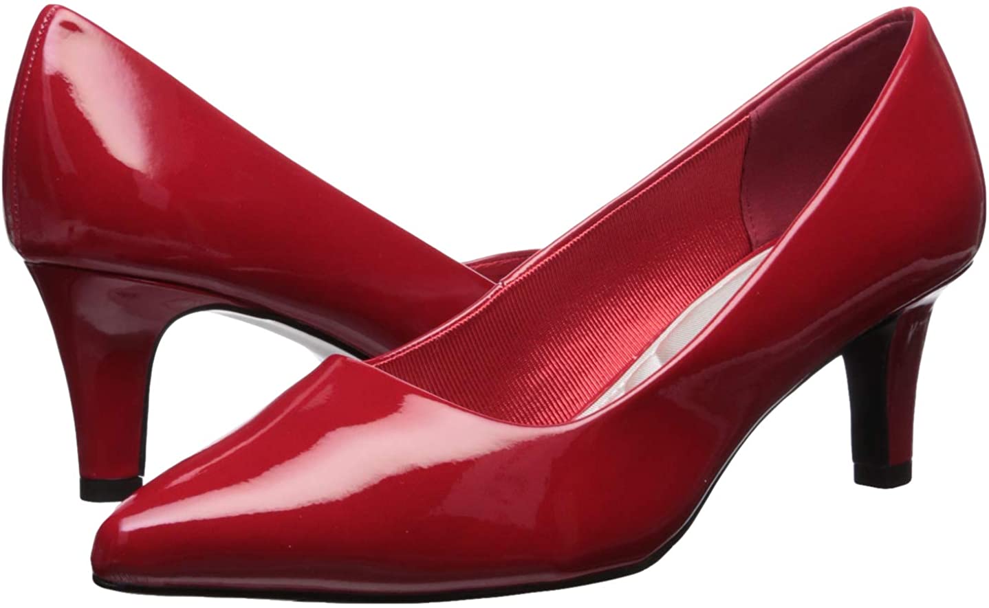 Easy Street Women's Pointe Dress Pumps Color Red Patent Size 6N