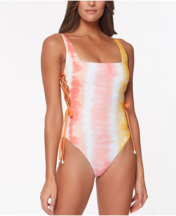 Sanctuary Tie Dye Stretch One Piece Swimsuit Multicolor Size L