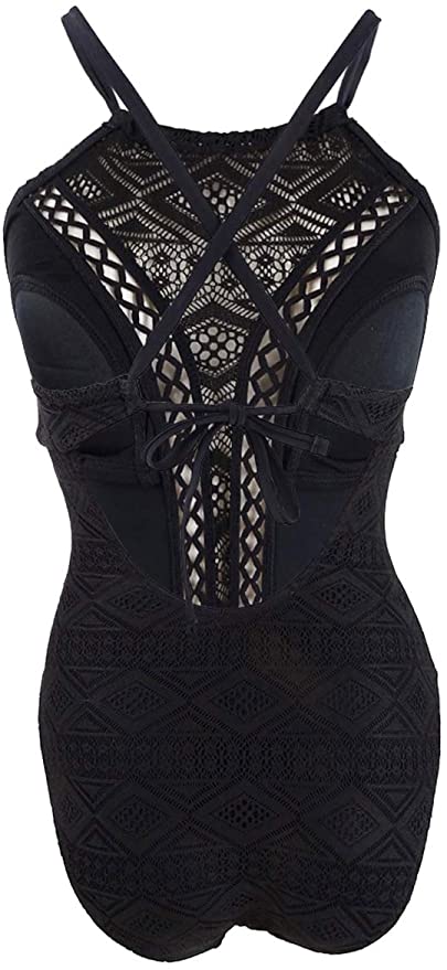 Hula Honey Women's Diamond Crochet One-Piece Swimsuit Size: X-Small