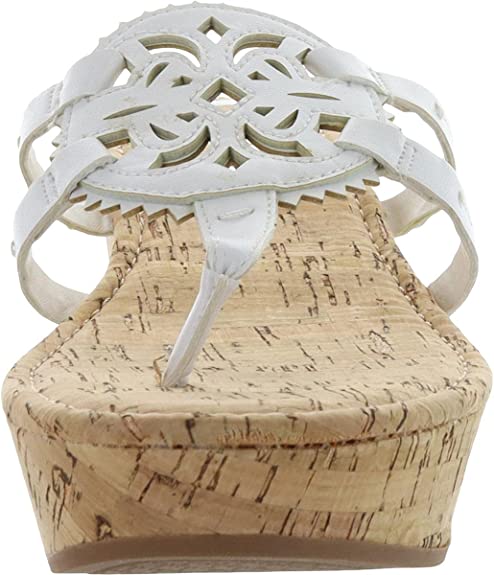 Circus by Sam Edelman Women's Rocky Wedge Sandal Color White Size 8.5M