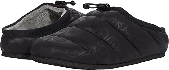 COACH Womens Rachelle Slippers Color Black Size 7.5B/M