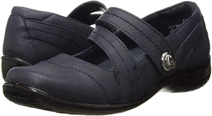 Easy Street Women's Mary Jane Flats Color Navy Size 6WW