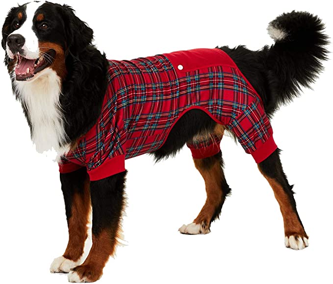 Family Pajamas Brinkley Plaid Soft Fleece Pet Pajamas Color Brinkley Plaid Size XL