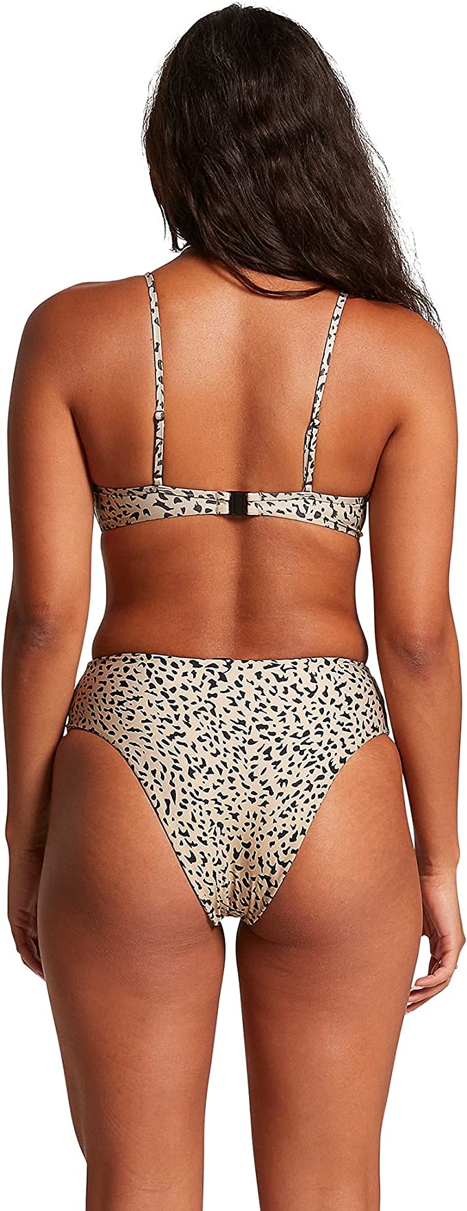 Volcom Women's Ur An Animal Retro Bikini Bottom Color Animal Gray Size S