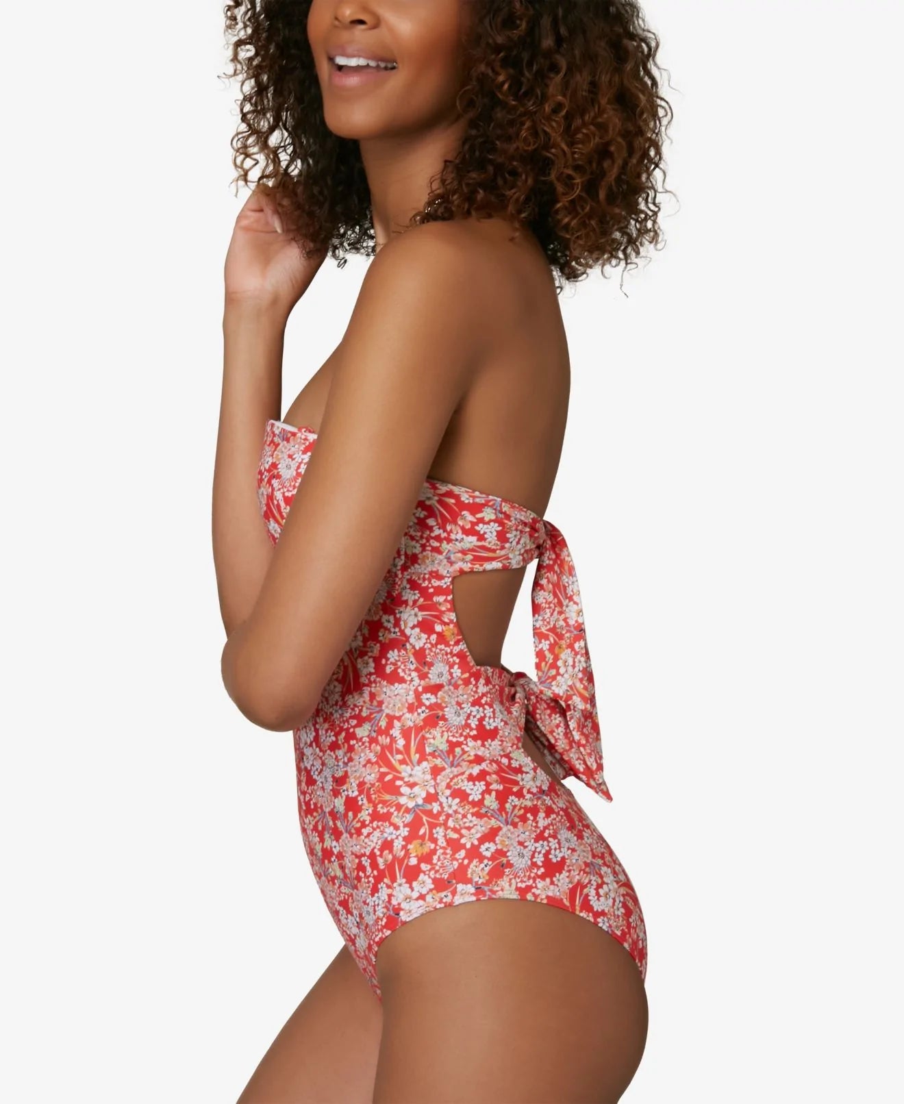 O'NEILL SWIM RED SIZE MEDIUM M JUNIOR VENICE PIPER DITSY ONE-PIECE Color Red Size M