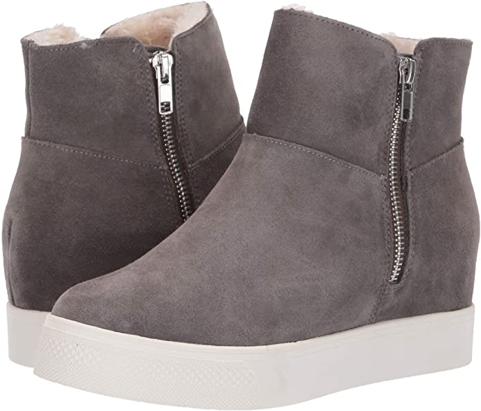 Steve Madden Women's Wanda Sneaker Color Gray Suede Size 10M