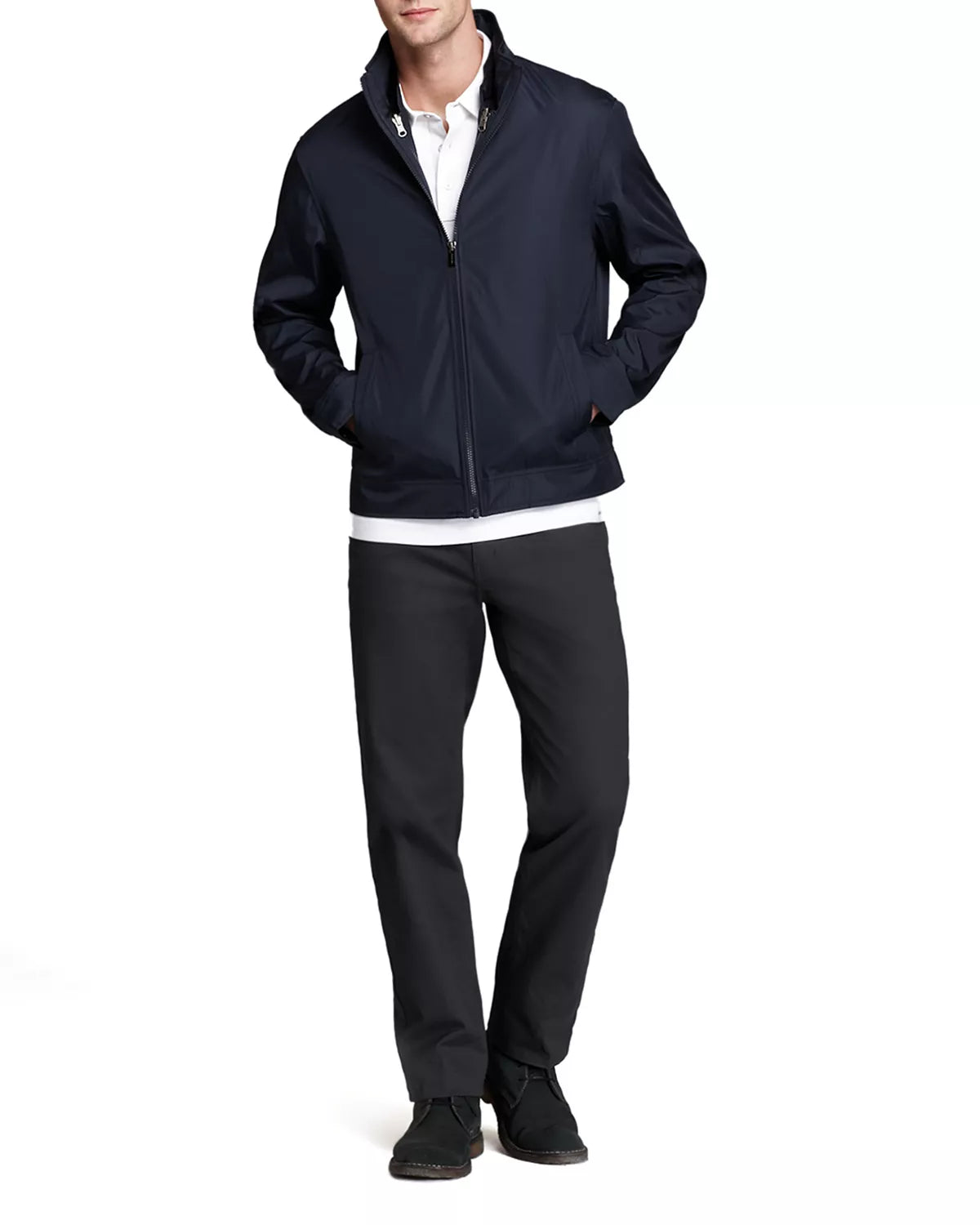 Michael Kors Men's 3-in-1 Track Vest & Jacket Color Navy Size XL