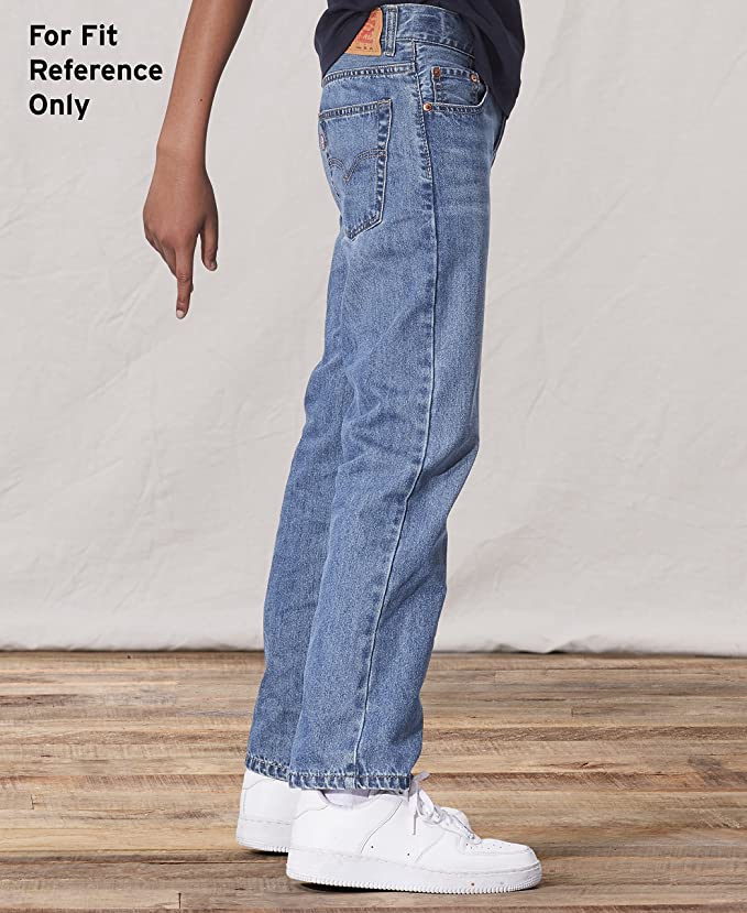 Levi's Boys' 550 Relaxed Fit Jeans Color Black Size 12H 32W x 27L