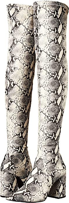 Steve Madden Women's Jacoby Over-The-Knee Boot Color Natural Snake