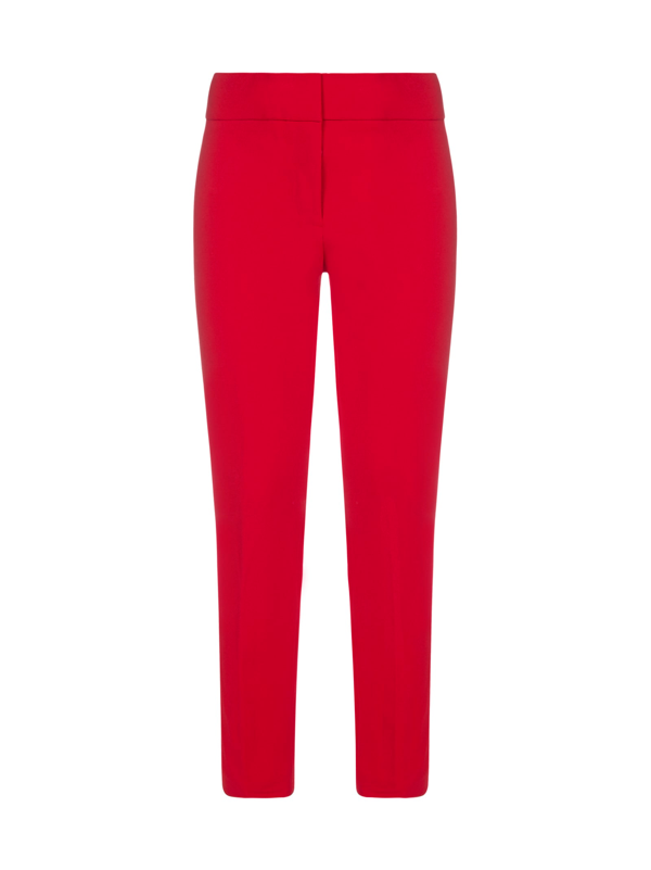 DKNY Women's Front-Tab Skinny Pants Color Red Size 0