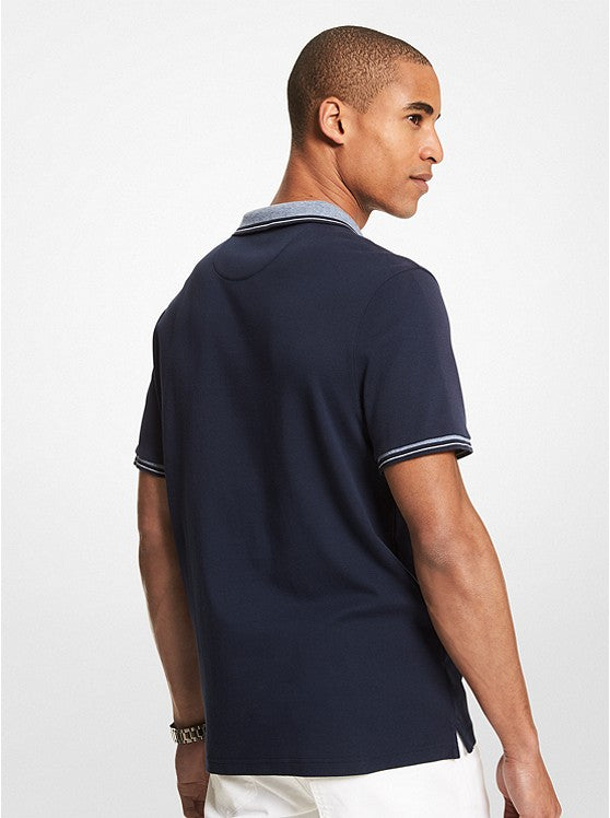 MICHAEL KORS Men's Greenwich Cotton Polo Shirt Color Midnight Size 2XL