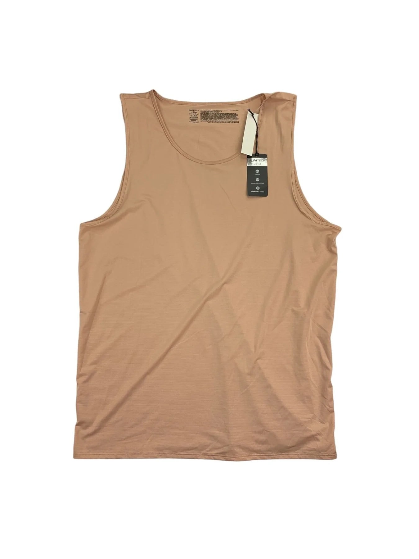 Alfani Mens Air Mesh Tank Color Beige Size XL