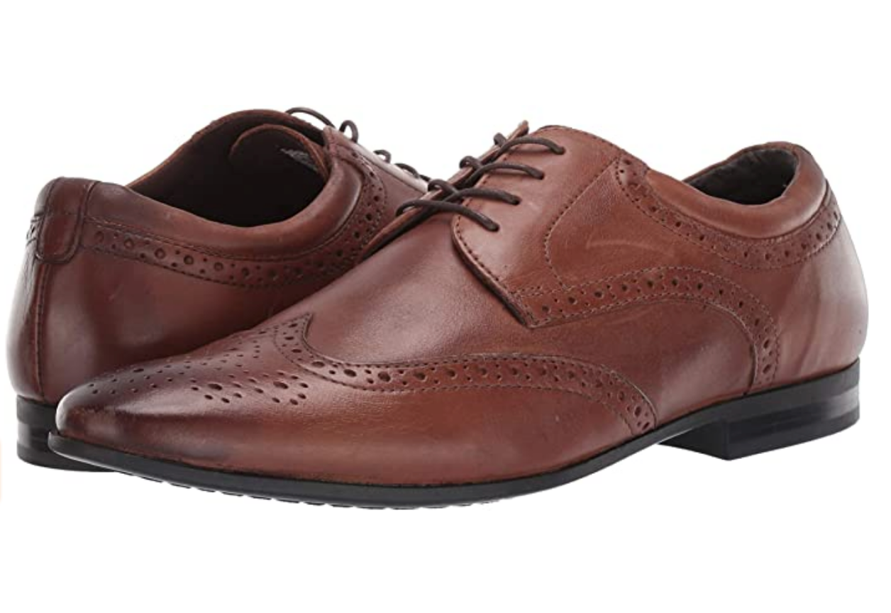 Kenneth Cole REACTION Men's Zeke Lace Up Oxford Size: 11.5M Color: Cognac