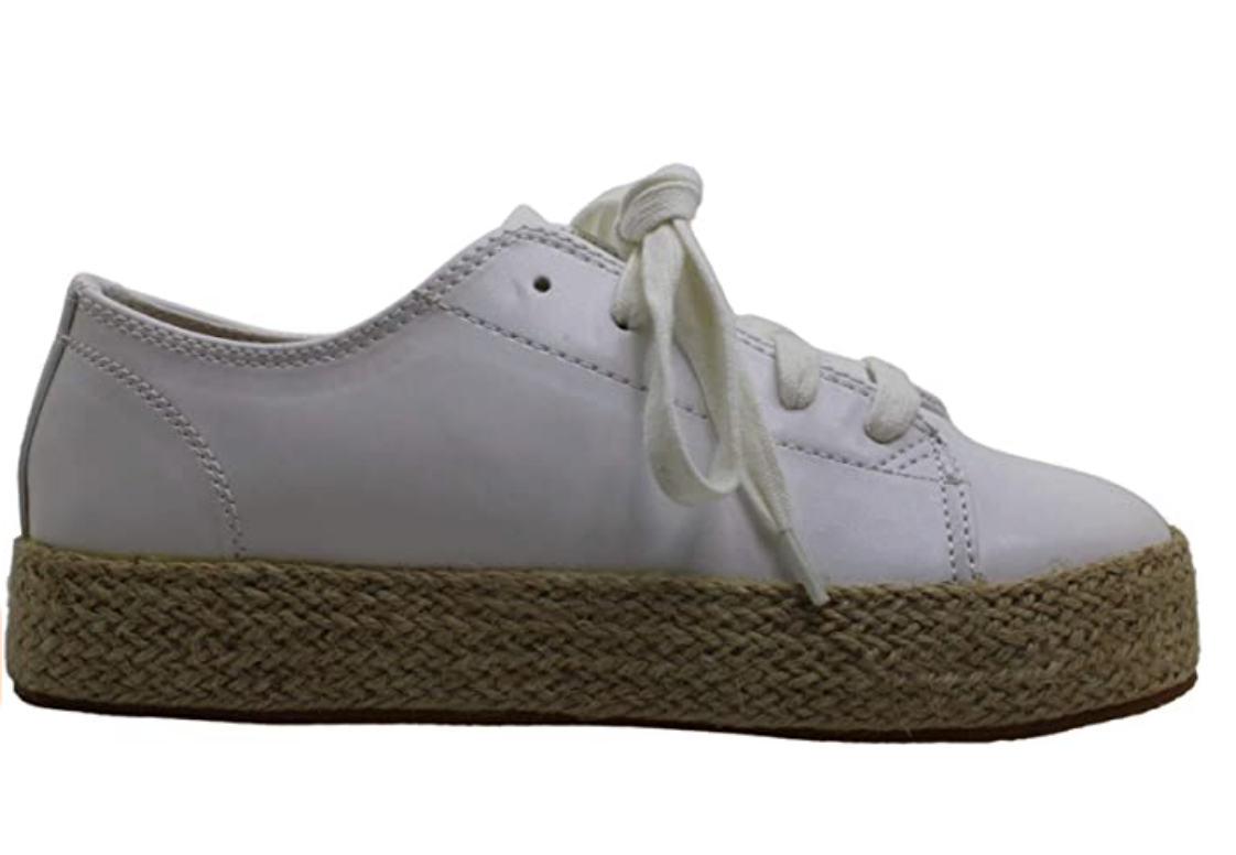Madden Girl Women's Cannes Flatform Lace Up Sneakers Color White Size 7