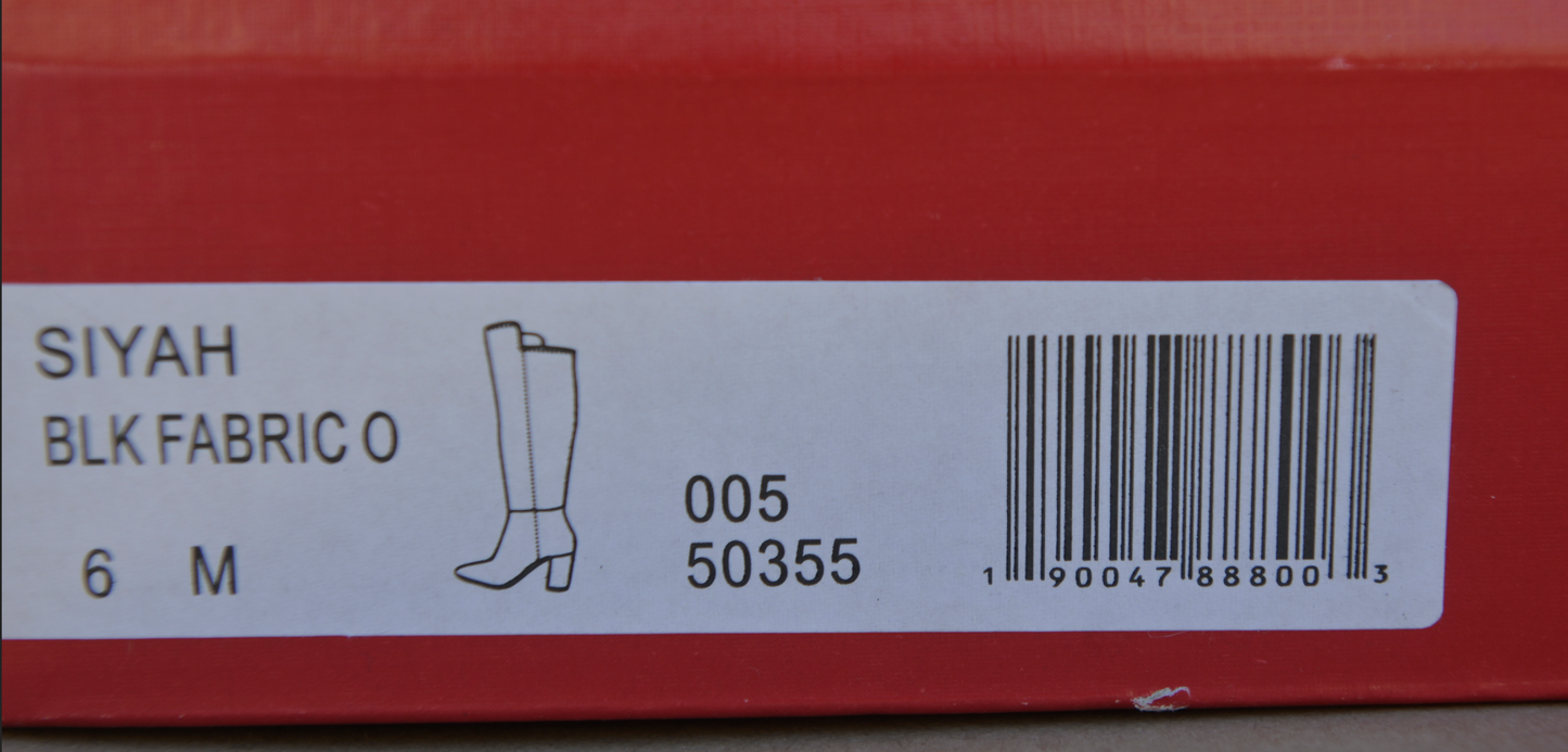 Zigi Soho Siyah Stretch Over The Knee Boot Style #SIYAH Size 6 M