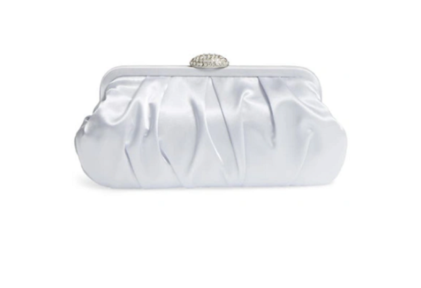 Nina Women's Classic Concord Satin Clutch Color Silver