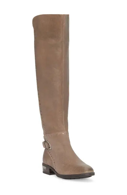 VINCE CAMUTO Women's Poppidal Knee High Riding Boot Color Ethereal Gray Size 5M