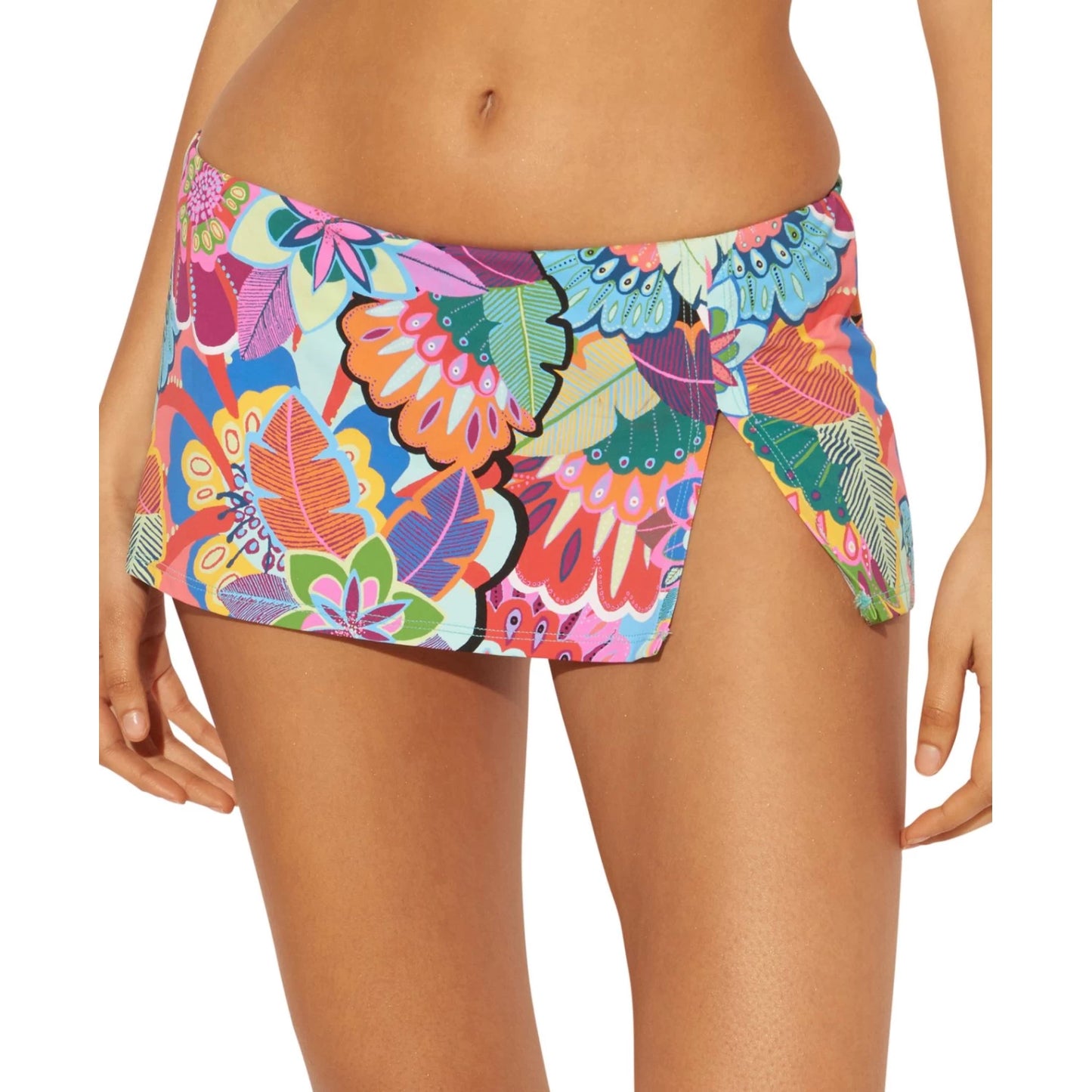 Bleu by Rod Beattie Skirted Hipster Bikini Bottoms Multicolor Size 12