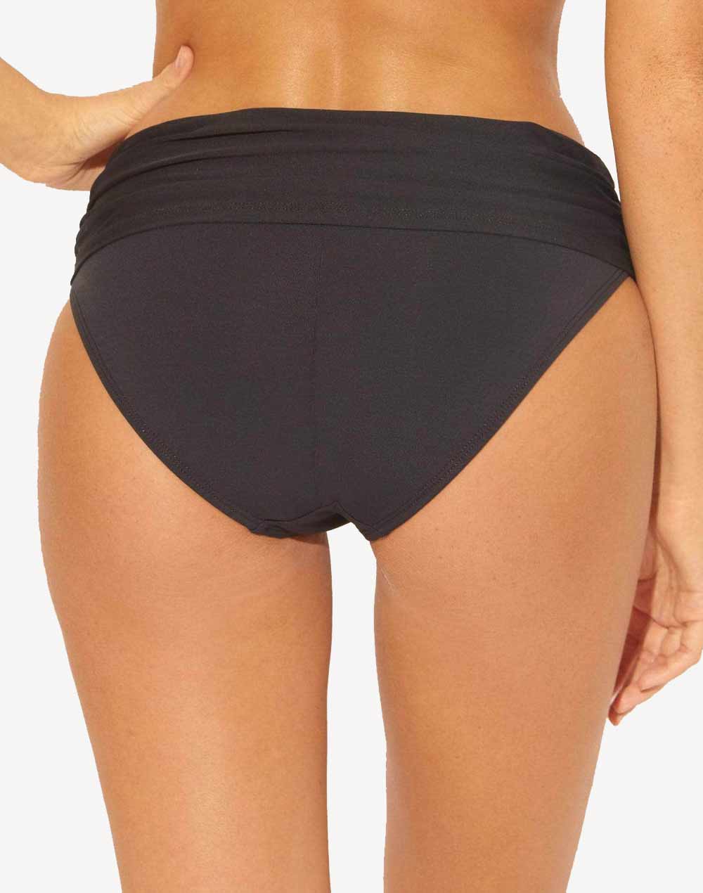 Bleu by Rod Beattie Sarong Hipster Bikini Bottoms Color Black Size 14