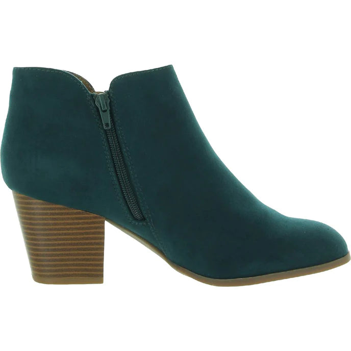 Style Co Masrinaa Block-Heel Ankle Boot Color Teal Micro Size 6M