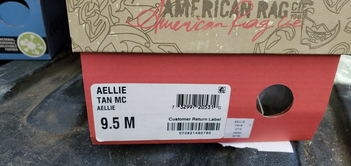 American Rag Womens Ellie1 Closed Toe Slide Flats Color Olive Size 9.5M