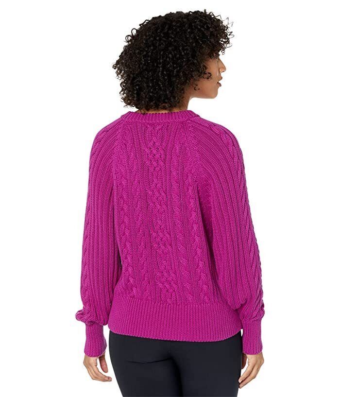 Lauren Ralph Lauren Cable-Knit Dolman-Sleeve Sweater Color French Orchid Size XL