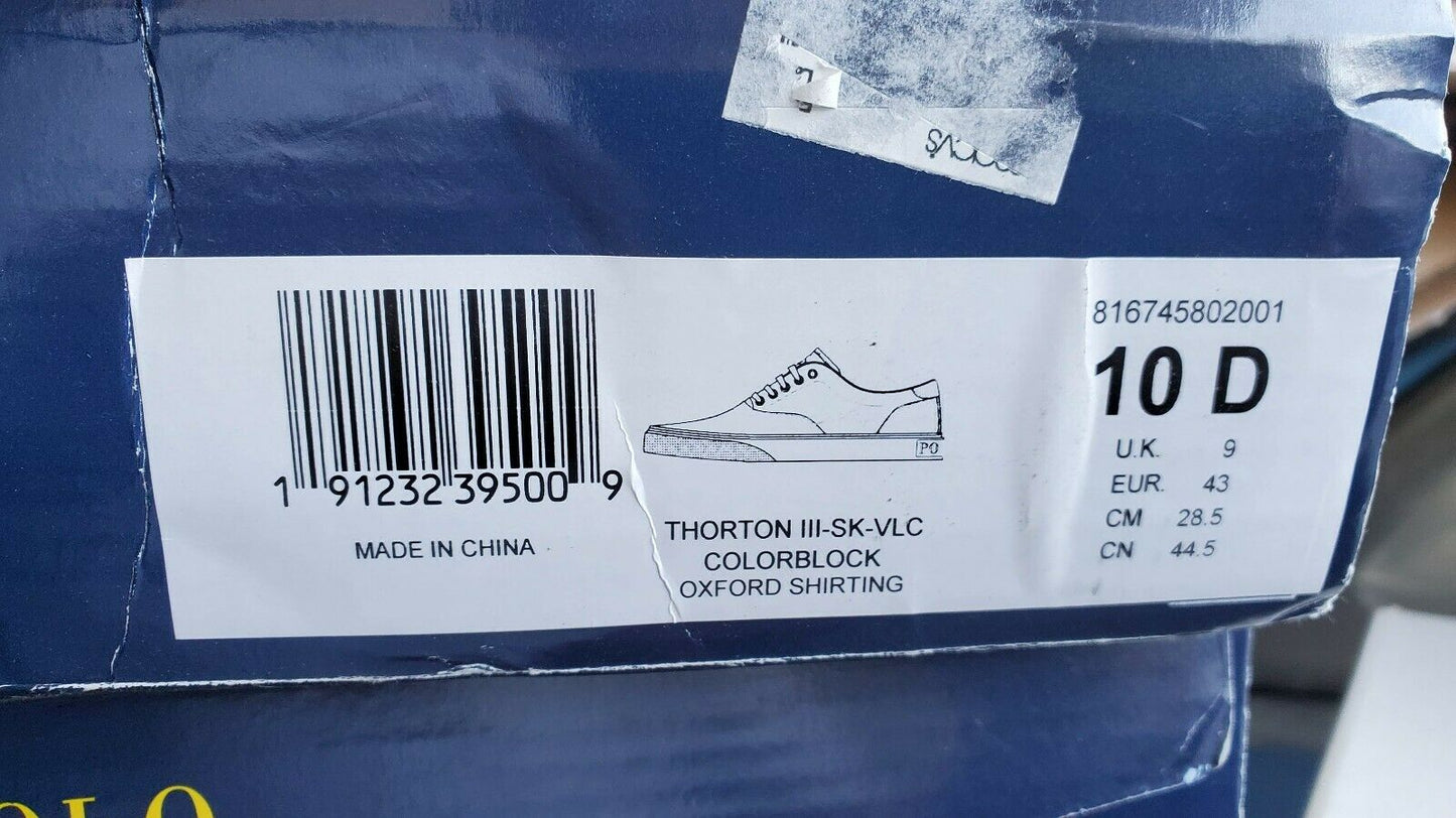 Polo Ralph Lauren Men Thorton Assorted Sneakers SIZE: 10 D