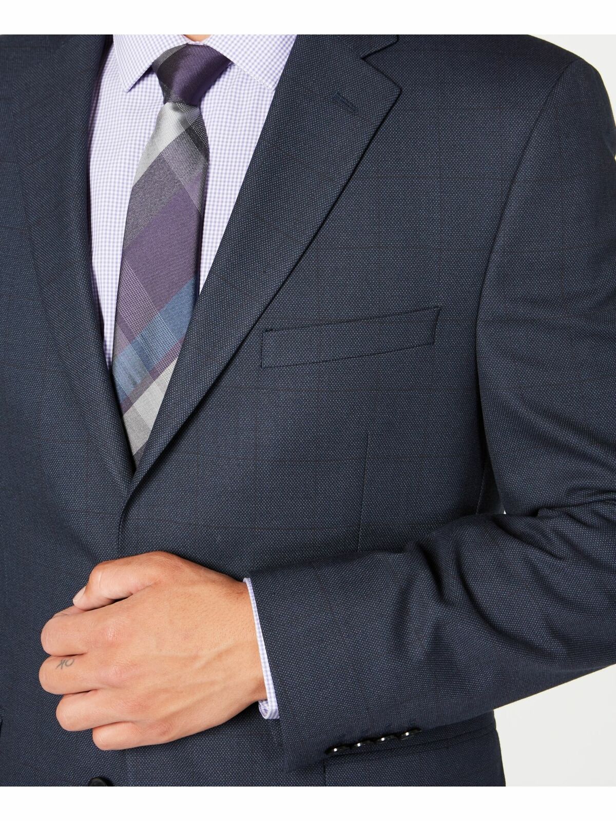 Alfani Men’s Slim Fit Stretch Check Suit Separate Size 40L