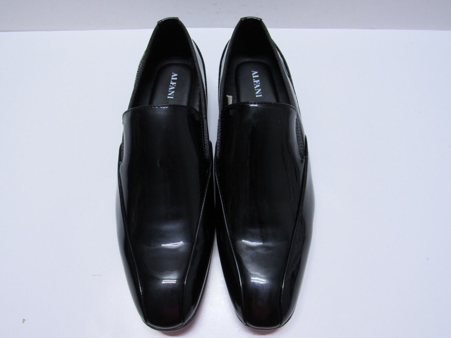 Alfani Mens Craig Slip-On Tuxedo Loafers Color Black Patent Leather Size 9.5M