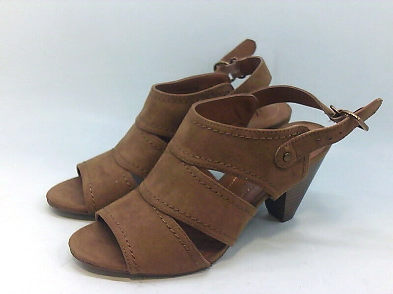 Style & Co Hosper Cone-Heel Sandals Color Brown Size 5M