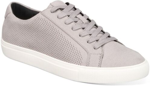 Alfani Mens Micah Perforated Sneakers Color Gray Size 10M