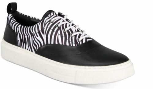INC International Concepts Men's Emery Animal Patterned Sneakers Color Black Zebra Size 8.5M