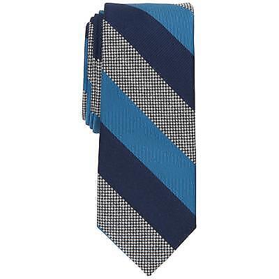 Bar III Mens Skinny Diagonal Stripe Tie Color Teal One Size