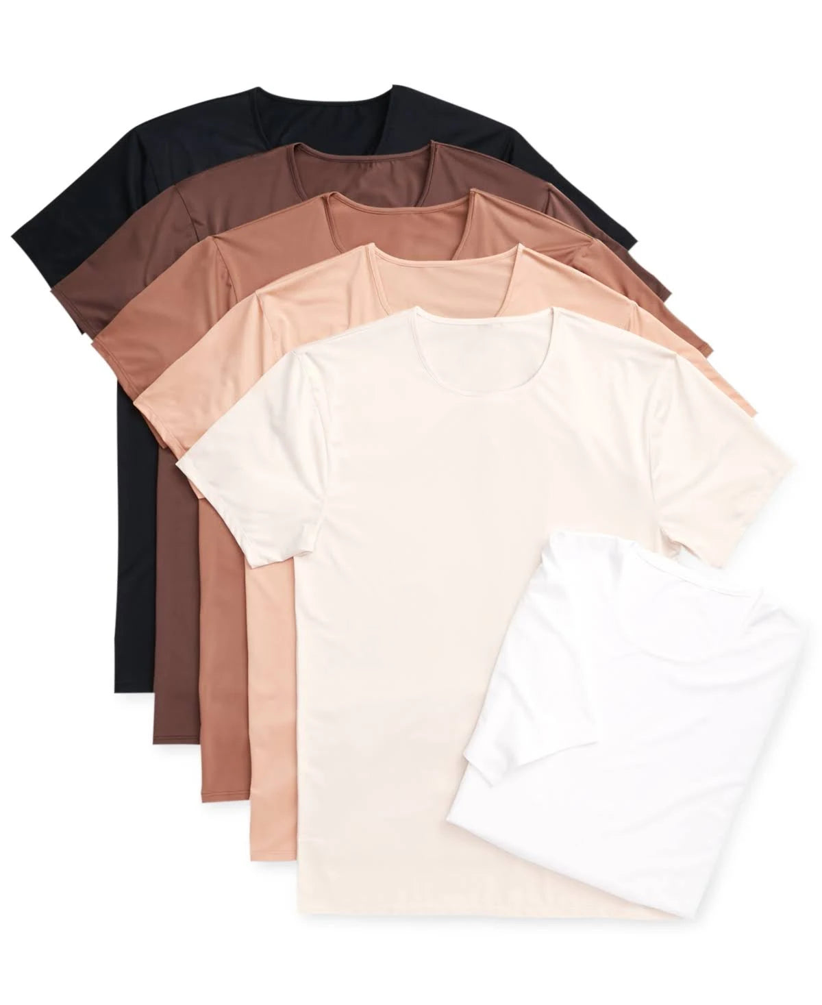 ALFANI Men's Air Mesh Undershirt Brown Size L