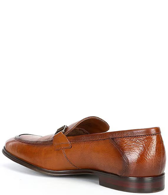 Steve Madden Men's Caspin Bit Dress Loafers  Tan Leather Size 10