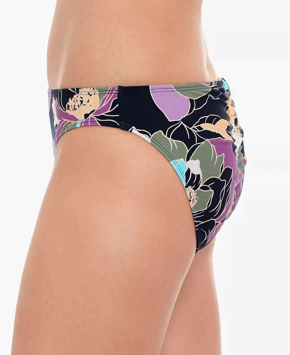Salt Cove Juniors Midnight Bloom Hipster Bikini Bottoms  Color Black Multi Size S