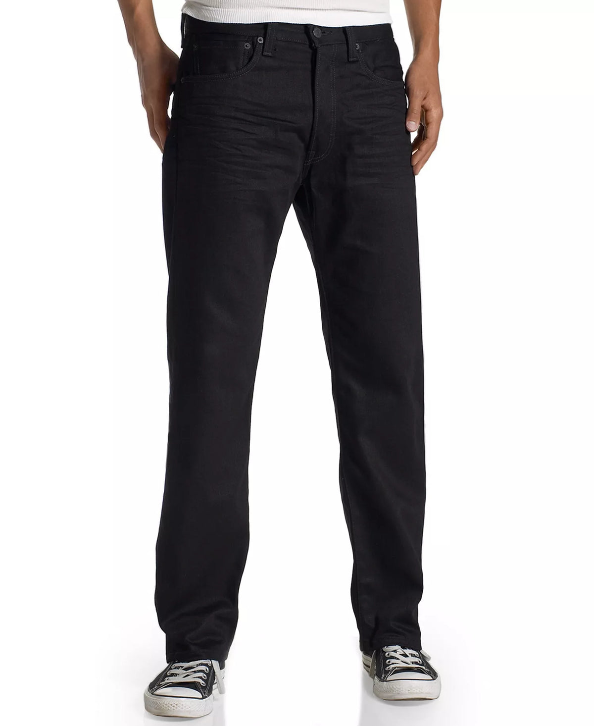 Levi's Men's 501 Original-Fit Button Fly Jeans  Nickel Black W38xL32