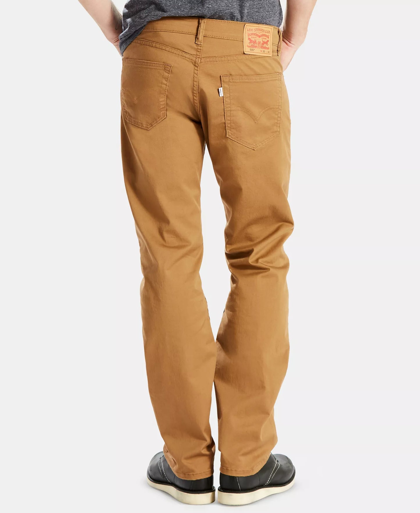 Levi's Men's 505 Regular-Fit Stretch Jeans  Caraway W32xL30