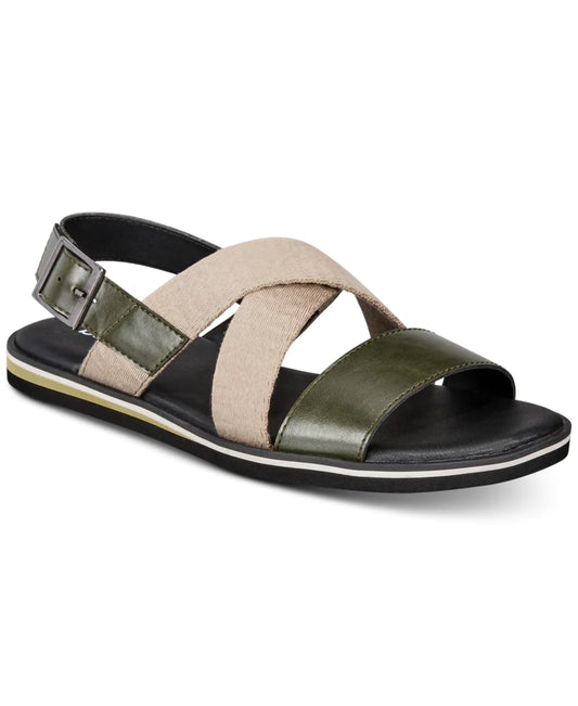 Bar III Men's Knox Strap Sandals  Olive Green Size 7